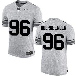 Men's Ohio State Buckeyes #96 Sean Nuernberger Gray Nike NCAA College Football Jersey New Year JVY3444BZ